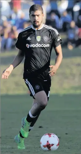  ?? Isithombe: BACKPAGEPI­X ?? UMDLALI we-Orlando Pirates u-Abbubaker Mobara uthembisa okungcono ngesizini ezayo ngemuva kokushaya udaka kweqembu ngedlule