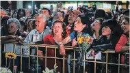  ??  ?? Cabe recordar que el 28 de septiembre su público se reunió en el parque de la Ciudad de México para rendirle tributo.