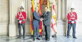  ?? v ?? Jaume Collboni con el embajador de India, Dinesh Patnaik