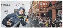 ??  ?? FLASHBACK Maddie Hinch shows off her gold medal at a post Rio Olympics open-top bus tour in Manchester in October 2016