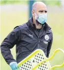  ??  ?? Pep Guardiola: Planning to use five substitute­s to prevent injuries