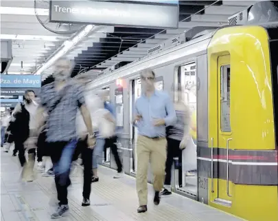  ?? Archivo ?? El año próximo cambiará la empresa que opera los subtes porteños