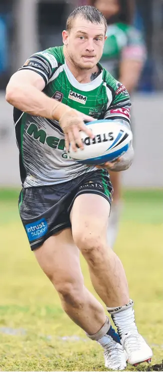  ??  ?? Blackhawks hooker Josh Chudleigh is eyeing an NRL return.
Picture: EVAN MORGAN