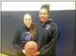  ?? JOHN KAMPF — THE NEWS-HERALD ?? Emma Gurley, left, and Naz Hillmon will play one last game together on March 31 in The News-Herald Classic at Lakeland Community College.