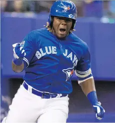  ?? PAUL CHIASSON/THE CANADIAN PRESS ?? Blue Jays prospect Vladimir Guerrero Jr. has been put on the seven-day disabled list by the New Hampshire Fisher Cats, although the injury is “not expected to be anything serious.”