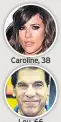  ??  ?? Caroline, 38 Lou, 66