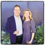  ?? Catherine Bigelow / Special to The Chronicle ?? PlumpJack partner-winemaker John Conover and his wife, Ann Marie Conover, at Odette winery for the Arts+Earth Initiative.