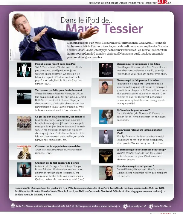 Dans Le Ipod De Mario Tessier Pressreader