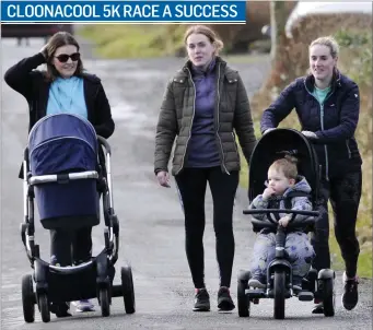  ??  ?? Taking part in the Cloonacool 5k road race on Sunday. Pics: Carl Brennan.