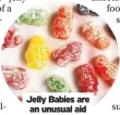  ?? ?? Jelly Babies are an unusual aid