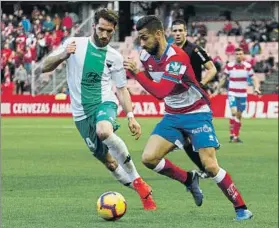  ?? FOTO: LOF ?? El Granada desea vencer para asaltar el liderato, pero el Zaragoza no lo pondrá fácil