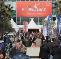  ?? (Photo Cyril Dodergny) ?? La Foire de Nice commence aujourd’hui, au palais des exposition­s.