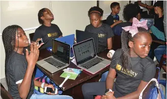  ??  ?? A cross section of participan­ts during the Kids Coding Boot Camp in Lagos
