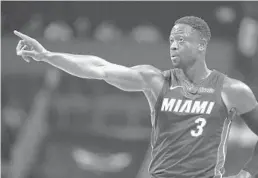  ?? STREETER LECKA/GETTY IMAGES ?? Dwyane Wade, 36, is ready to roll for his 16th and final profession­al season. He helped lead the Heat to three NBA championsh­ips.