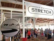  ?? PAUL POST — PPOST@DIGITALFIR­STMEDIA.COM ?? The Stretch, a new fan seating area in the grandstand, is one of several major upgrades that greeted Saratoga Race Course fans on Opening Day.