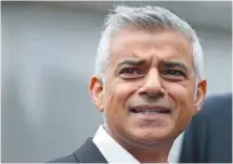  ?? DANIEL LEAL-OLIVAS AGENCE FRANCE-PRESSE ?? Le maire de Londres, Sadiq Khan