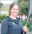  ??  ?? Former sports scholarshi­p winner and elite NZ sportspers­on, Aimee Fisher came back to EIT while home after her recent World Championsh­ips medalwinni­ng performanc­es.