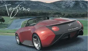  ?? — ELECTRA MECCANICA ?? The two-seat Tofino will be hand-crafted with an evolutiona­ry design nod to the popular Intermecca­nica Roadster.