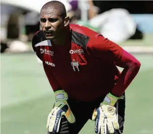  ?? Rogério Moroti/Agência Botafogo ?? O goleiro Tiago Cardoso, de 33 anos, treina em Ribeirão Preto; jogador chega ao Pantera em busca da vaga de titular no time comandado por Léo Condé