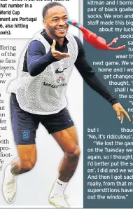  ??  ?? GARETH SOUTHGATE insists he will not have any superstiti­ons for the World Cup semi-final – after his lucky socks let him down.
The England boss said: “When I was managing at Middlesbro­ugh we had a game at Reading and I was under pressure.
“When I...