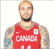  ?? BASKETBALL CANADA ?? RIGHT: St. John’s Edge centre Grandy Glaze has appeared in two games for Canada in the first round of World Cup qualifying.