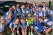 ?? COURTESY DAVID STOEHR ?? The Force 16-and-under girls regional side is shown after a match. They will compete in a national tournament in Washington State after winning their ECNL Regional League division.