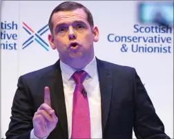  ??  ?? Douglas Ross took over as leader of the Scottish Conservati­ves in August