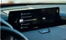  ?? ?? 1 Displayet på 12,3” er kun berøringsf­ølsomt, når man bruger Android Auto eller Apple Carplay.