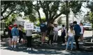  ??  ?? Chloe Swarbrick holds street corner meetings in Ponsonby. Photograph: Emma McInnes