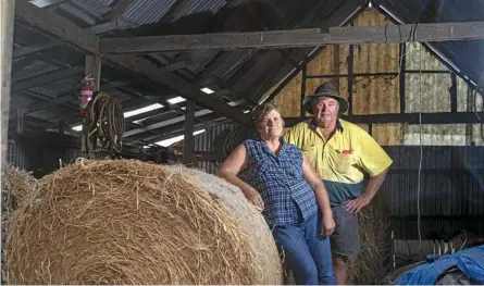  ??  ?? NOT HAPPY: Carolyn and Graeme Becker aren’t happy with last week’s Lockyer Valley Livestock Drought Forum.