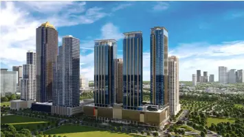  ?? ?? The Seasons Residences in Bonifacio Global City. Artist’s Perspectiv­e.