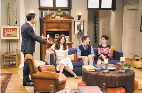  ?? Chris Haston / NBC ?? Returned: Eric McCormack (left) as Will Truman, Debra Messing as Grace Adler, Sean Hayes as Jack McFarland, Megan Mullally as Karen Walker.