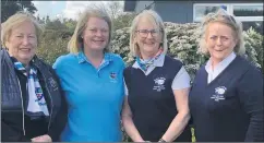  ?? ?? President Eileen O’Sullivan and Ladies’ captain Nuala O’Sullivan with lady captain Noreen Murphy and lady president Edel Callanan of Mallow Golf Club, watching the Junior Foursomes play Mallow last Sunday in Fermoy.