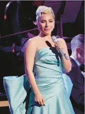  ?? MATT WINKELMEYE­R/GETTY 2022 ?? Lady Gaga earned an Oscar nomination for“hold My Hand” from “Top Gun: Maverick.”