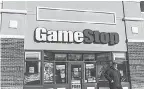  ?? JONATHAN WEISS/ SHUTTERSTO­CK. COM ?? GameStop remains a retailer being consumed by e- commerce giants. Its present stock price and market value have no relationsh­ip to financial results.