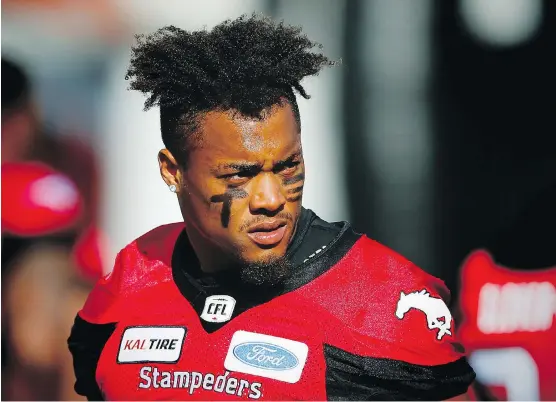  ?? AL CHAREST ?? The Stampeders’ Patrick Levels has proven to be a versatile piece of the defence this season, playing both cornerback and the SAM position.