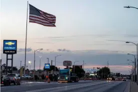  ?? Photograph: Paul Ratje/AFP/Getty Images ?? Once a mining town, Carlsbad, New Mexico, has seen a boom in oil and gas extraction, although the pandemic and a related decline in demand for oil over the last year hit workers hard.