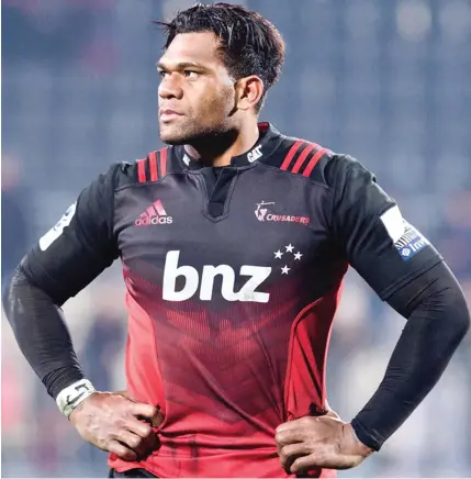  ?? Photo: Zimbio ?? Crusaders winger Seta Tamanivalu will be a marked man during the Super Rugby final.