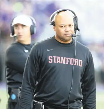  ?? Jesse Beals / Icon Sportswire via Getty Images 2016 ?? Stanford head coach David Shaw needs one win to tie Pop Warner’s Stanford career record.