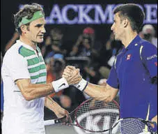  ?? GETTY IMAGES ?? Roger Federer (left) and Novak Djokovic look set for a rerun of their meeting in the Cincinnati Masters final.