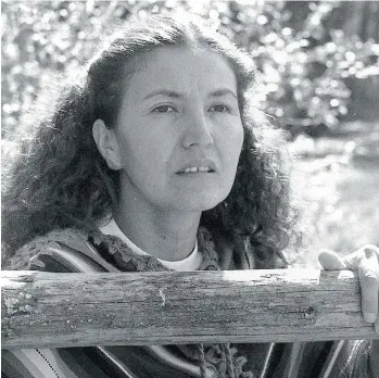  ??  ?? Okanagan Nation member Jeannette Christine Armstrong, seen in 2002 when she was director of the En’owkin School of Writing and Arts, is a recognized author and artist who advocates for indigenous peoples’ rights.