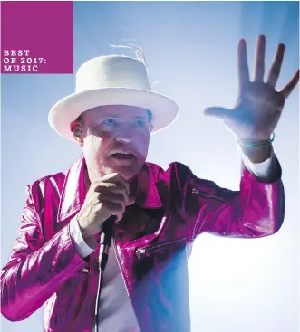  ?? GERRY KAHRMANN ?? Gord Downie’s sixth and final solo album, Introduce Yerself, is not only a sendoff of the late Tragically Hip frontman as a musician, but as a man.