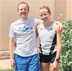  ?? ?? Dynamic duo Diplomat dad Steven with running ace daughter, Hannah