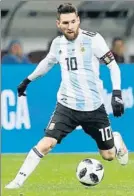  ?? FOTO: AP ?? Messi, con Argentina ¿Al Wanda?