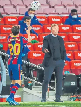  ?? FOTO: AP ?? Ronald Koeman, muy serio en la banda En la segunda parte se enfadó