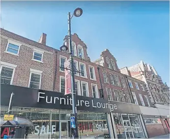  ?? ?? The Furniture Lounge building on Fawcett Street, Sunderland.