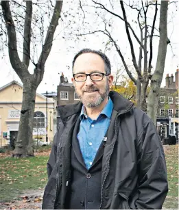  ??  ?? Controvers­y: New Unity minister Andy Pakula with the statue in Newington Green. Below, a portrait of Wollstonec­raft