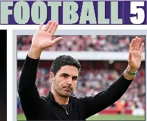  ?? ?? GUNNING FOR GLORY: Arsenal boss Arteta
