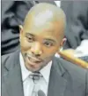  ??  ?? ‘PARTY OF THE FUTURE’: DA leader Mmusi Maimane says he is focused on creating one nation.