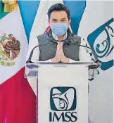  ?? / HÉCTOR DAYER ?? Arturo Daniel Bonilla y Calderón, representa­nte del IMSS.